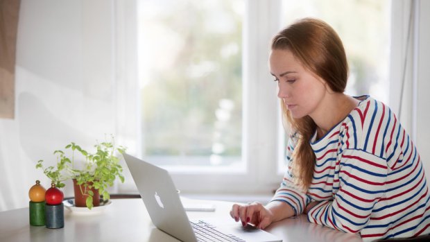 Female with laptop