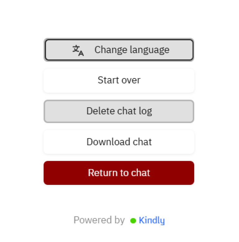 Illustration showing how to delete chat log